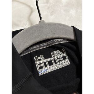 Under Armour ColdGear Womens S Fitted Mock Neck Long Sleeve Base Layer Black